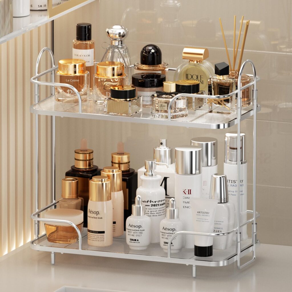 2-Tier Bathroom Storage Rack